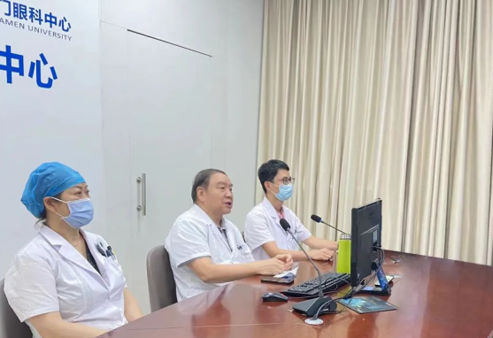 云端会诊！国际眼科科学院院士赵堪兴教授领衔的太阳成tyc7111cc专家团为浙江患者“把脉”疑难眼病2.png